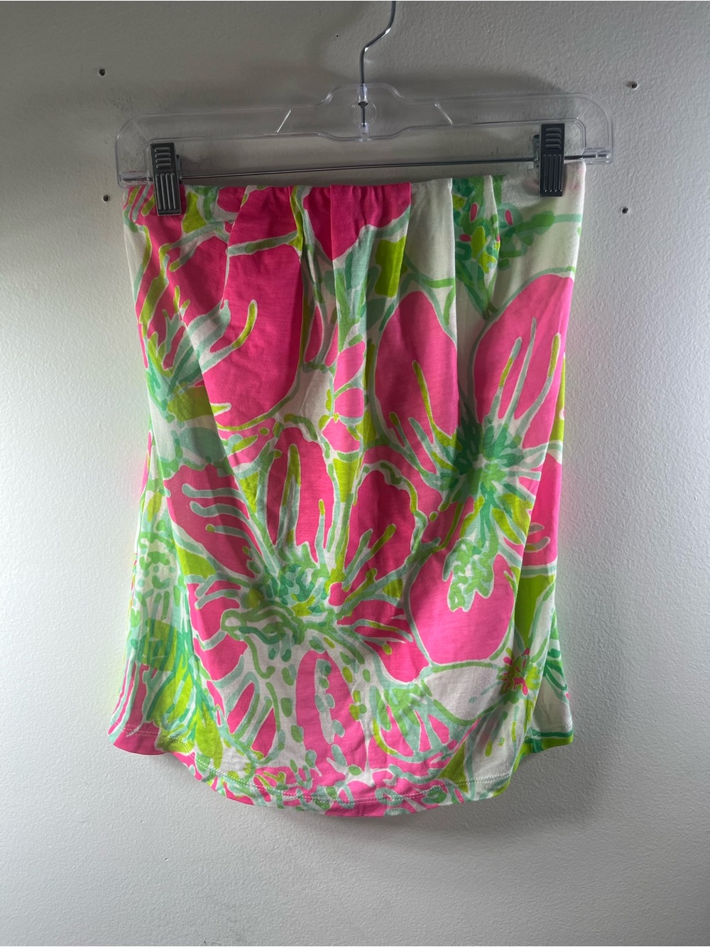 Lilly Pulitzer Floral Pink & Green light weight skirt